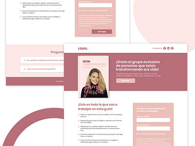Ebook Landing page ebook landing page ui