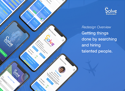 Solve Employment Redesign blue clean figma figmadesign minimal mobile modern non profit non profit nonprofit payment redesign redesign concept refresh ui update updated
