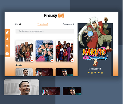 TV app #dailyUI bénin cotonou design figma tv tv app ui