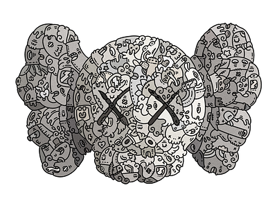 Kaws doodleart illustration