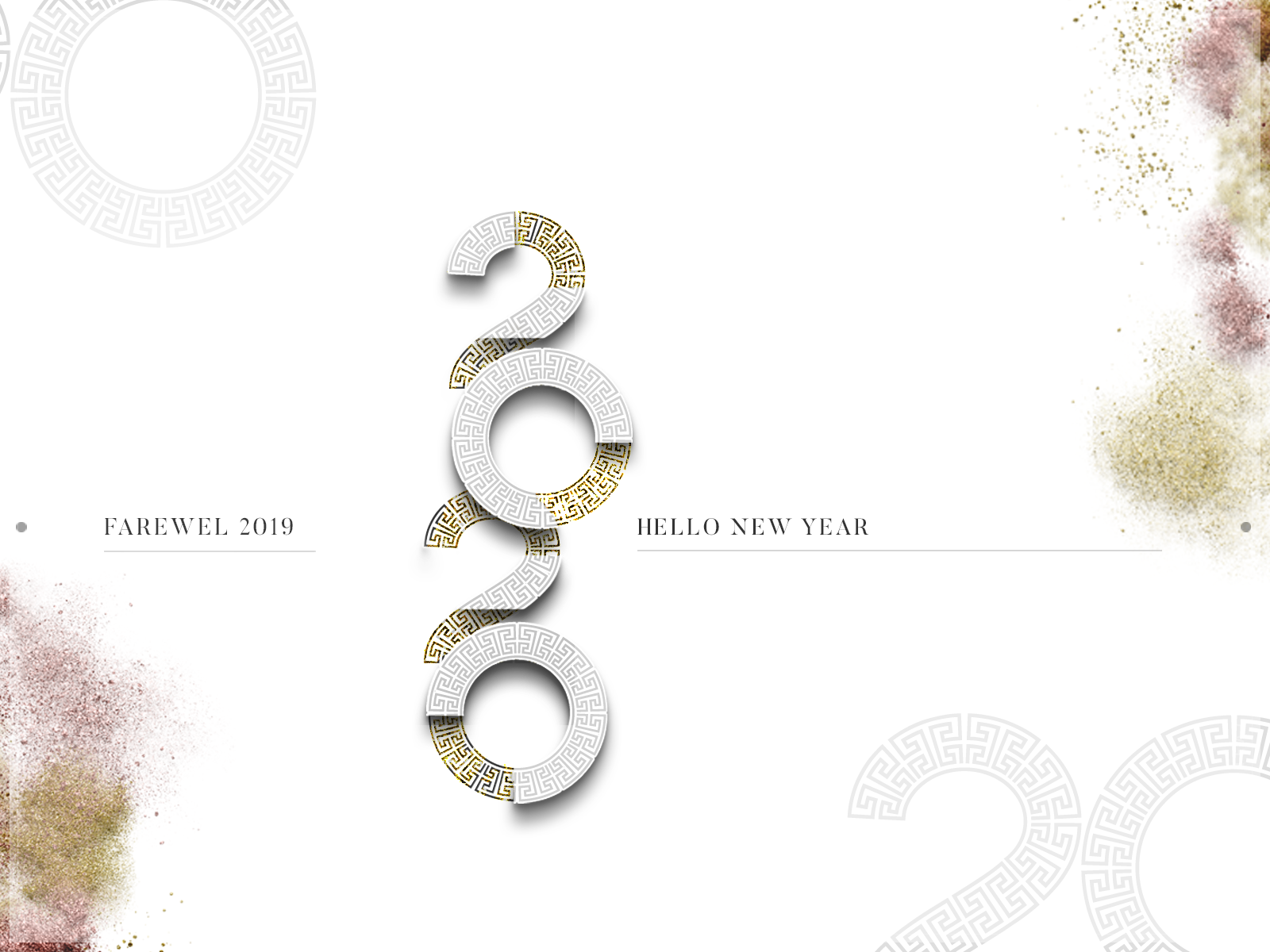 Example of Happy New Years 2020