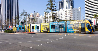 Tram wrap for SCU vehicle wrap