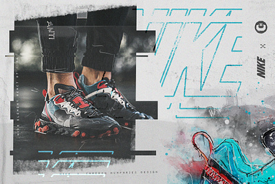 Nike React 04 branding design illustration typography