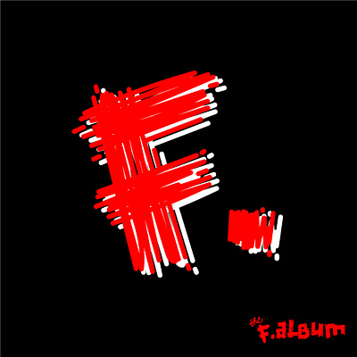 F. the Band illustration lettering logo typemark