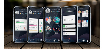 Space Algebra android app branding design illustration math mobile ui uiux uiuxdesign ux vector