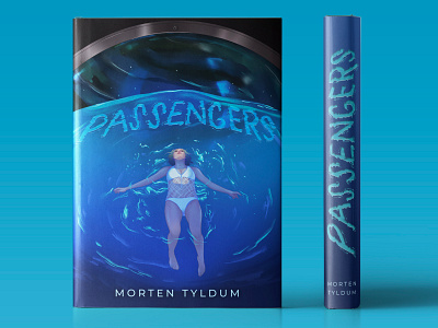 J.Law Library - Passengers book cover character design character illustration chris pratt cover illustration illustration jennifer lawrence jlaw lettering mondo movie poster outer space sony space