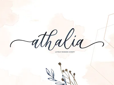 Athalia Free Script Font design font font family free font free fonts freebie freebies typeface typefaces typogaphy typography