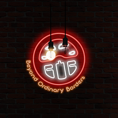 B.O.B. Material Design 2019 Logo brand brand identity branding design glow glow in the dark illustration light logo material neon sign photoshop photoshop art youtuber