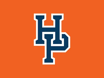 HP Monogram baseball branding design icon illustration logo monogram type typography vector