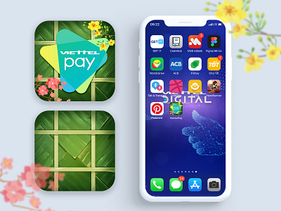 Icon app Tet - Happy new year 2020 2020 app app design app screen icon logo new year new year icon rat