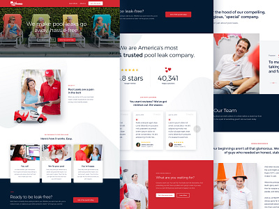 Red Rhino Site desktop hero homepage ui ux website design