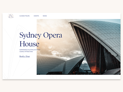 DailyUI Day 3 - Landing Page for Sydney Opera House dailyui dailyui 003 landingpage sydney uxui