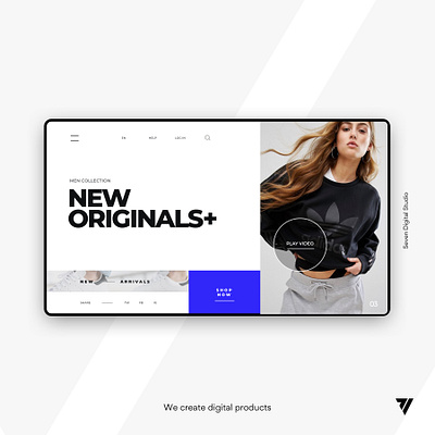 UI New Originals Ecommerce branding design typography ui web