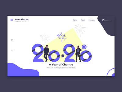 Transition Inc - Landing Page design flat landing page landingpage minimal ui web webdesign website