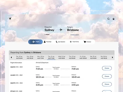 Flight Search_DailyUI 068 068 dailyui dailyui 068 dailyuichallenge flight booking flight search