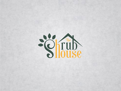 The Shrub House 01 brand design branding house house logo logo identity logo inspiration logo inspirations logodesign shrubs typography vector