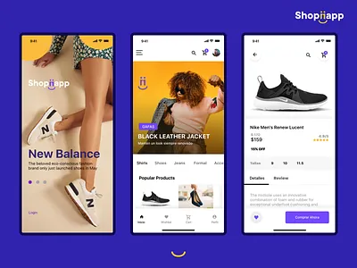 Shoppiapp design ecommerce app ecommerce design uidesign user interface