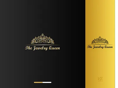 The Jewelry Queen Logo - ASR Design brand design brand identity branding design gold golden illustration logo minimal