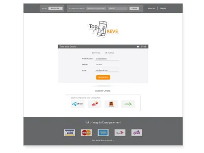 Mobile Recharge application Design figma software design softwere user interface ux