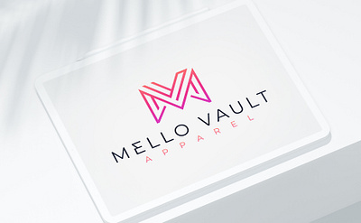 Mello Apparel Logo Design logomark modern logo