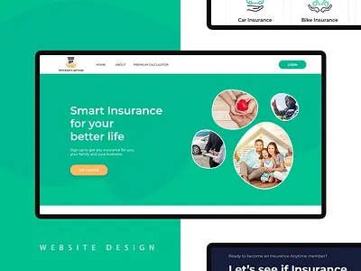 Insurance Company Website Design agency agency landing page agency website best website design dashboard design design systems homepage design information architecture insurance company insurance landing page insurance website landing page typography user interface designer userflow visual design website design wireframe