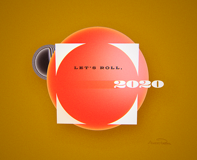 2 O 2 O 2020 3d c4d cinema new year render resolutions retro