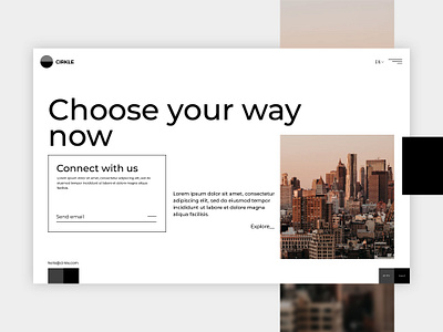 Cirkle branding design flat typography ui ux web website website design