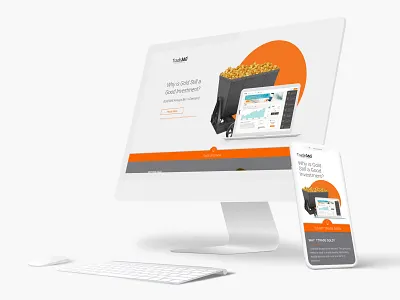 Gold Investment Campaign branding design landing page typography ui ux web webdesign