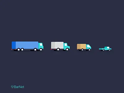 BarNet app: Trucks icons adobexd android app design graphic design icon illustration iphone logistics minimal modern msmailey shipping truck ui ux vector web