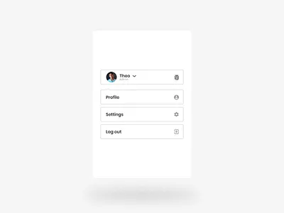 dropdown menu UI app branding dailyui design dropdown figma menu minimal ui uidesign ux vector
