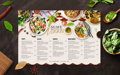 SUAVE BEACH CLUB - MenuCard branding design food design food menu graphicdesign graphics inspiration minimal