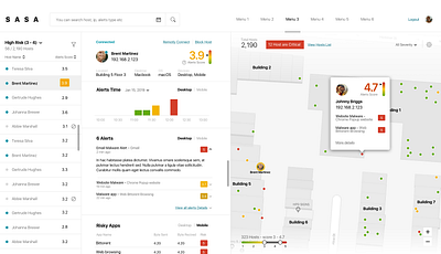 SASA System Management alerts branding dash dashboard dashboard ui design risks system design ui ui design ux ux design