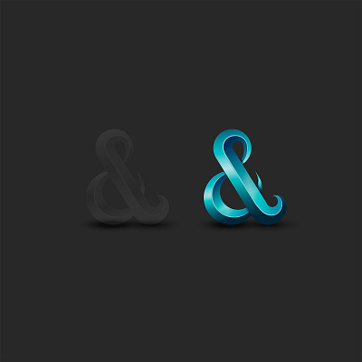 Ampersand typography symbol ampersand ampersand logo ampersands aquamarine design emblem illustration letter lettering lettering art lettermark monogram typography typography art