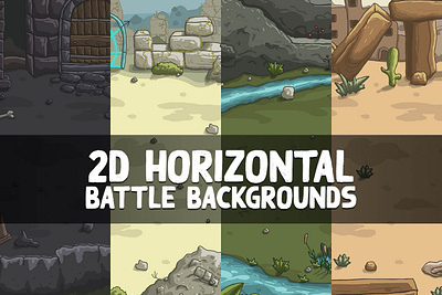 2D Battle Backgrounds 2d backgrounds battle fantasy game assets gamedev illustration