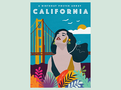 California illustration california illustration poster illustration procreate