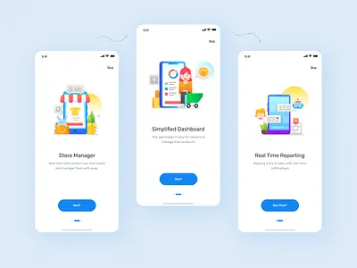 Onboarding App app design clean ui concept ecommerce ecommerce app manager vendor shopping ui ux uxdesign vendors