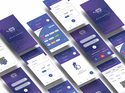 TripNP / Yatri Bus Booking System Mobile App UI booking bus clean colors flat illustration inspiration minimal mobile ui smart filter system travel travel app typography ui ui ux ui design ux vector vibrant