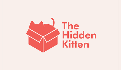 The Hidden Kitten branding cat design logo logo design logo designer startup tech visual identity