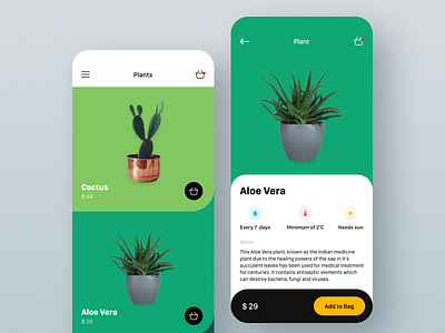 Aloe Vera aloe app apple buy cactus design flower green ios lviv mobile plant plants ui ukraine ux