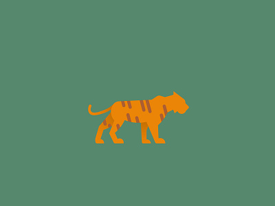 Tiger adobe adobe illustrator animal creative creativity design digital art drawing flat design gradient graphic design graphics illustration illustrator logo logo type minimal photoshop pictogram vector