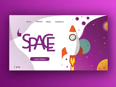 Space app app design design digital painting flat icon illustration logo typography ui ux vector web