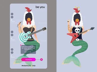 edp be you design edp illustration interface mossdeb portugal ui ux