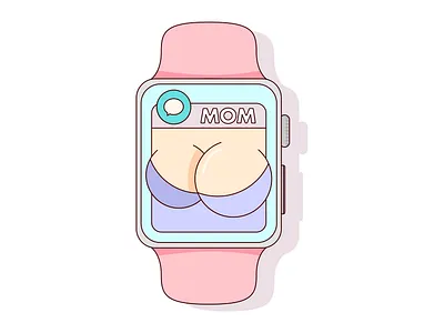 Apple watch apple apple watch boob boobs cheat chest flat flat illustration illustration vector vector illustration watch watches woman woman illustration women women in illustration