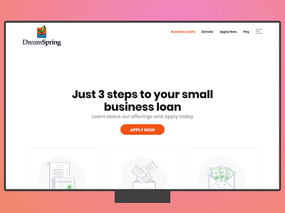 DreamSpring loans page