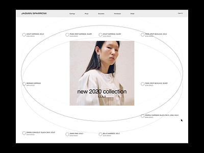 Jasmin sparrow | Animated shop page concept animation design interface ui ux web