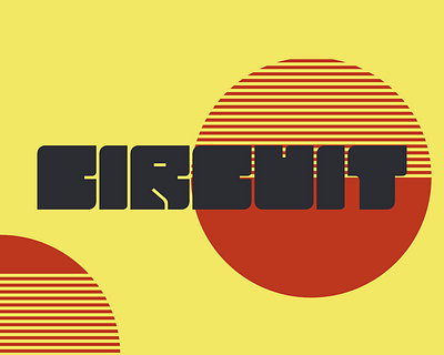 Circuit Font brutalism brutalist commercial font sleek typography