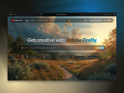 Adobe Firefly Hero Redesign design graphic design web design