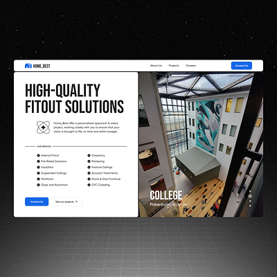 Construction Agency Landing, Light Mode construction construction agency design interface landing landing design landing page landing page design light mode light theme mobile mobile design product product design ui user experience user interface ux web web design