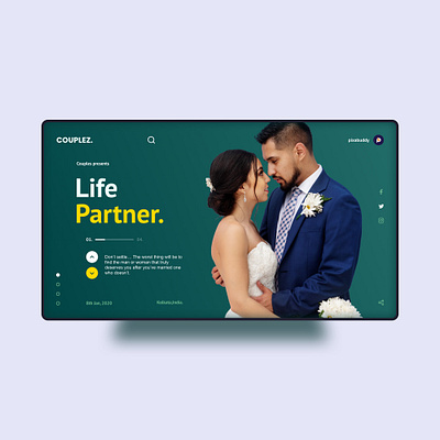 COUPLEZ UI. behance couple couplegoals design designer logo logodesigner ui uidesign uidesigner uidesignpatterns uiux ux uxdesign uxresearch uxui webdesign webdesigner webdevelopment weeding