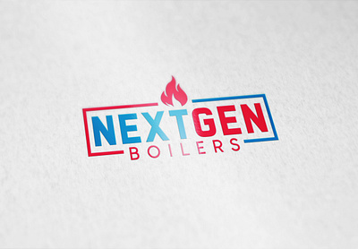 NEXT GEN BOILERS LOGO brand identity branding business cards business logo colorful company brand logo company logo icon logodesign typography